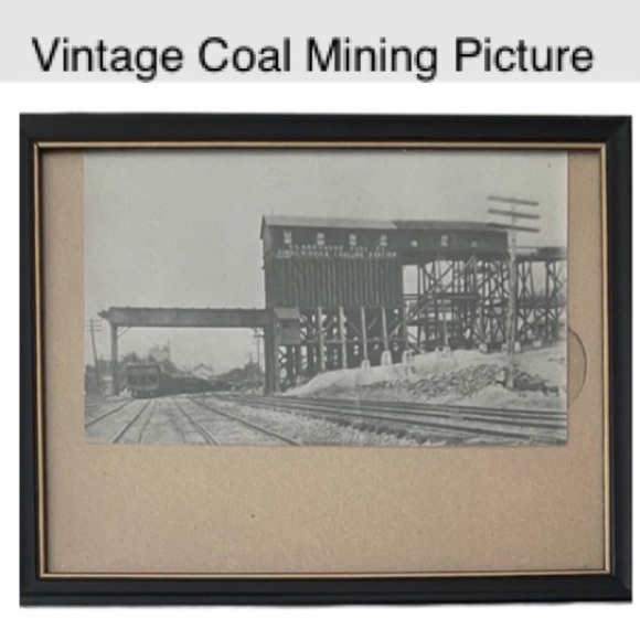 Vintage Coal Mining Framed Picture Pinnickinnick Coal Mine West Virginia History - Picture 1 of 9